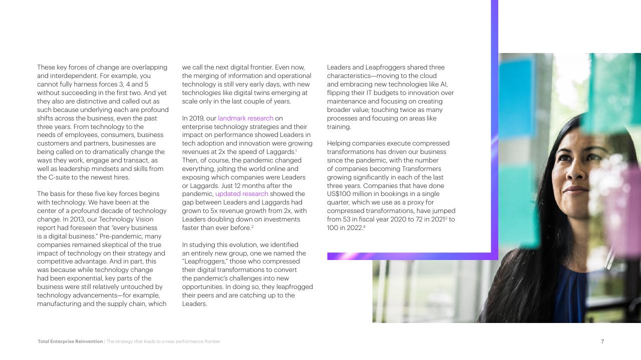 Text slide 7 from Total Enterprise Reinvention Accenture