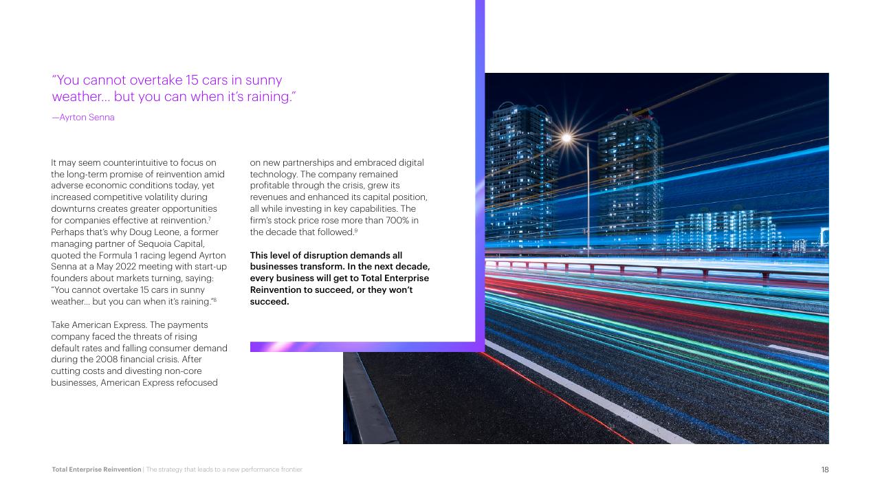 Case Study slide 18 from Total Enterprise Reinvention Accenture