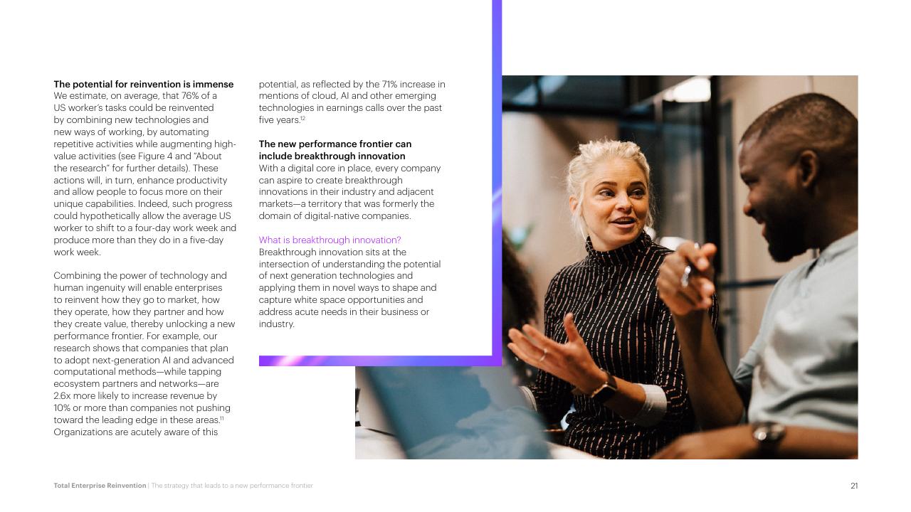 Text slide 21 from Total Enterprise Reinvention Accenture
