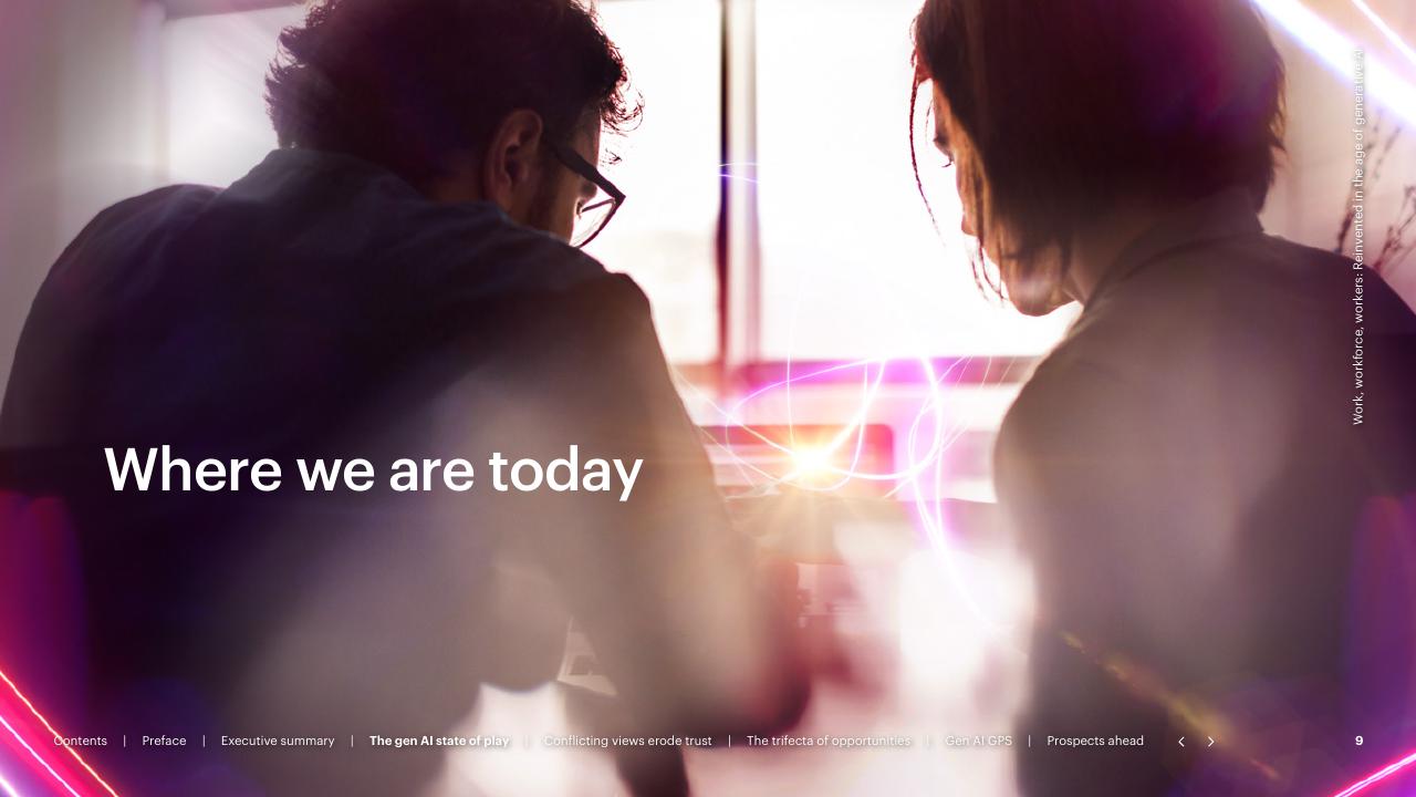 Section Divider slide 9 from Work Workforce Workers Reinvented In The Age Of Generative AI Accenture