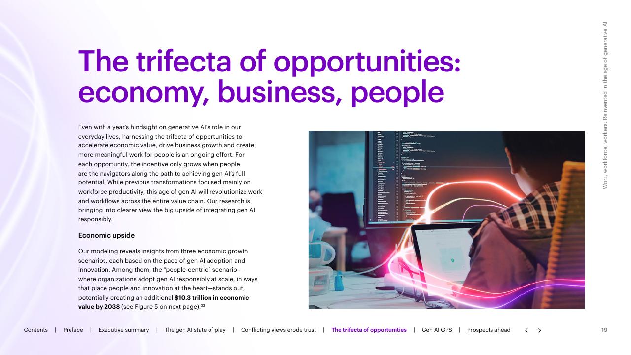 Text slide 19 from Work Workforce Workers Reinvented In The Age Of Generative AI Accenture