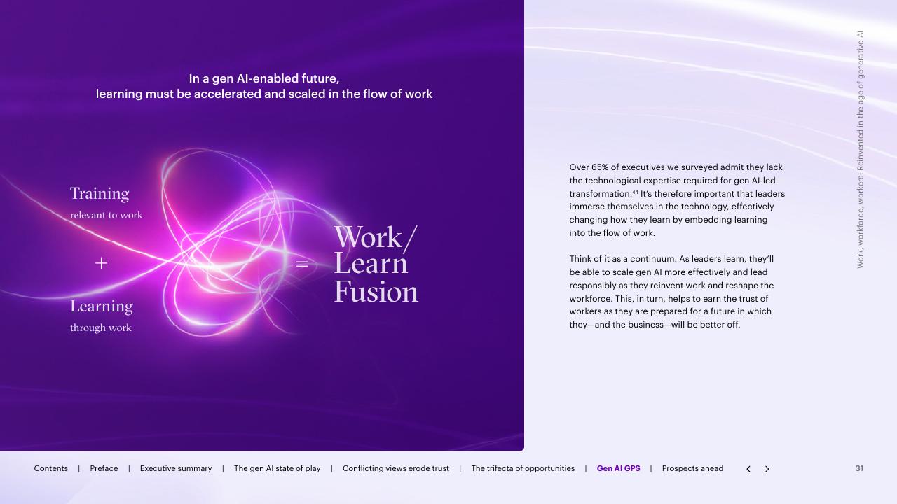 Framework slide 31 from Work Workforce Workers Reinvented In The Age Of Generative AI Accenture