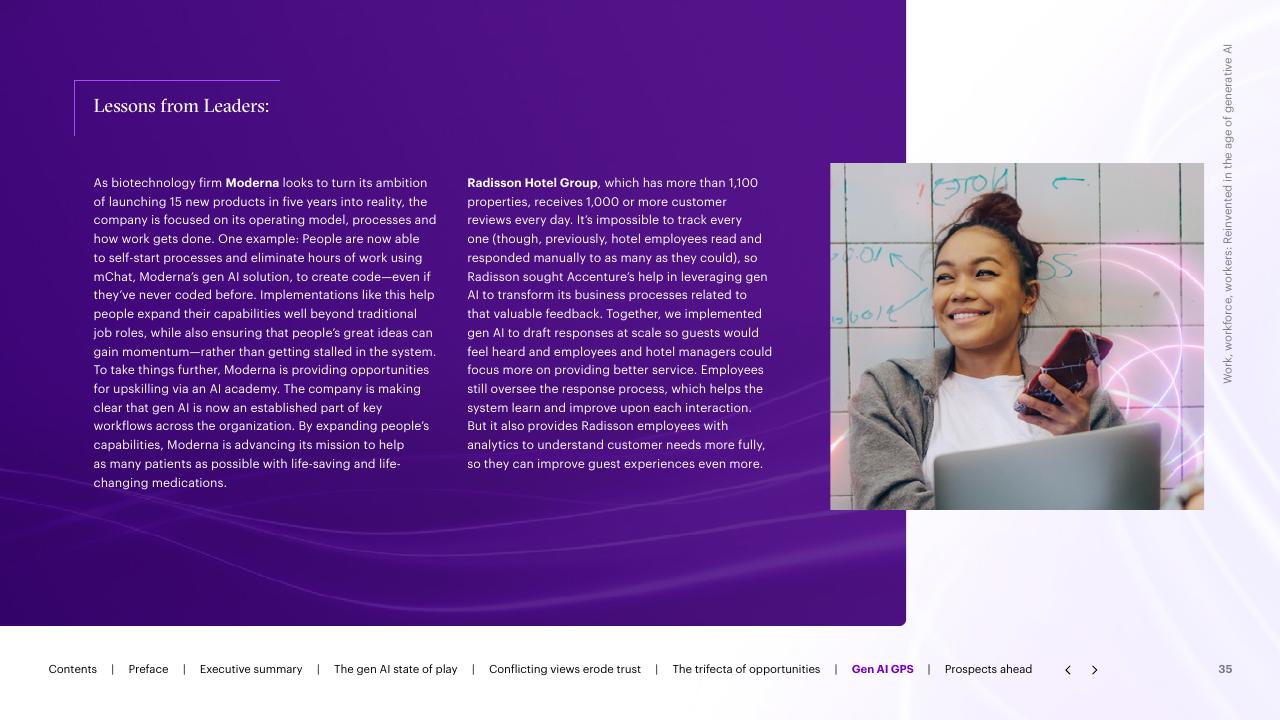 Case Study slide 35 from Work Workforce Workers Reinvented In The Age Of Generative AI Accenture