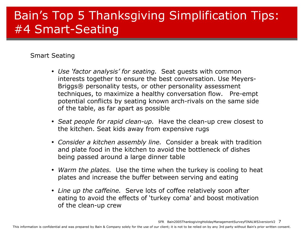Text slide 7 from 2005 Thanksgiving Holiday 