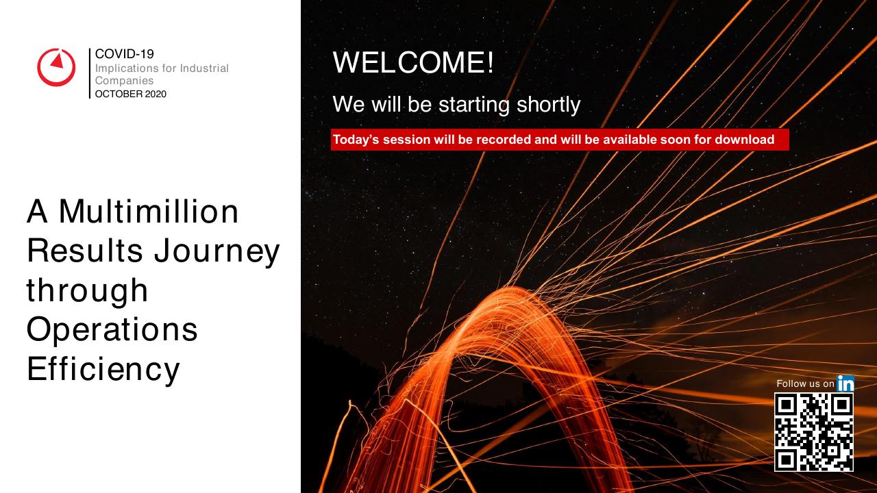 A Multimillion Results Journey Through Operations Efficiency consulting deck cover