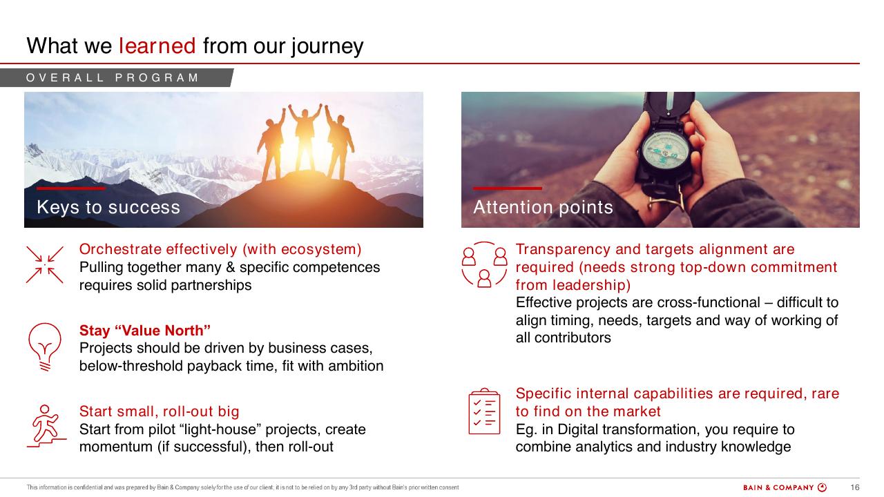 Comparison slide 16 from A Multimillion Results Journey Through Operations Efficiency