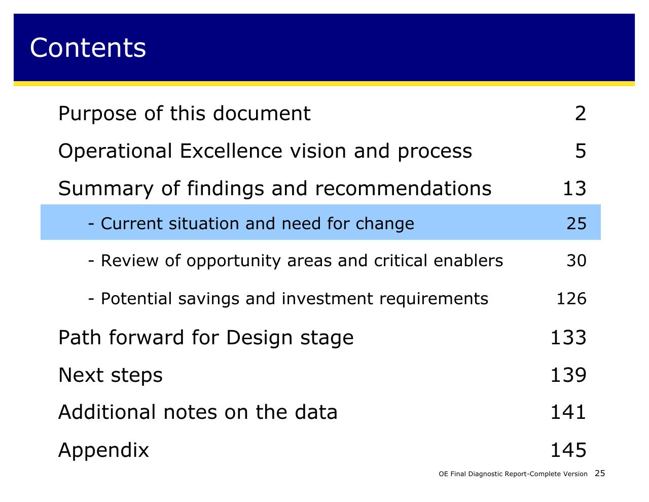 Agenda slide 25 from Achieving Operational Excellence At University Of California Berkeley