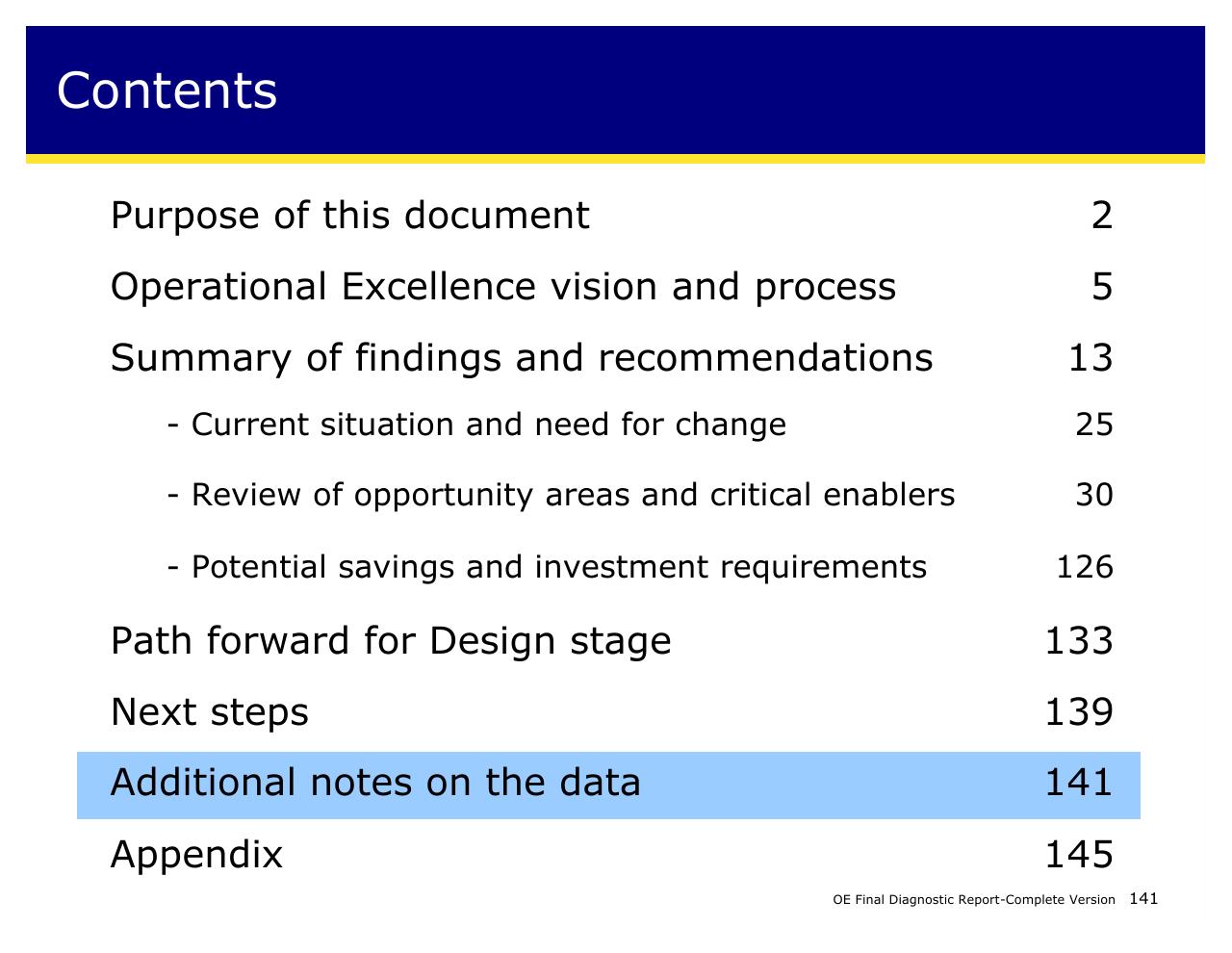 Agenda slide 141 from Achieving Operational Excellence At University Of California Berkeley