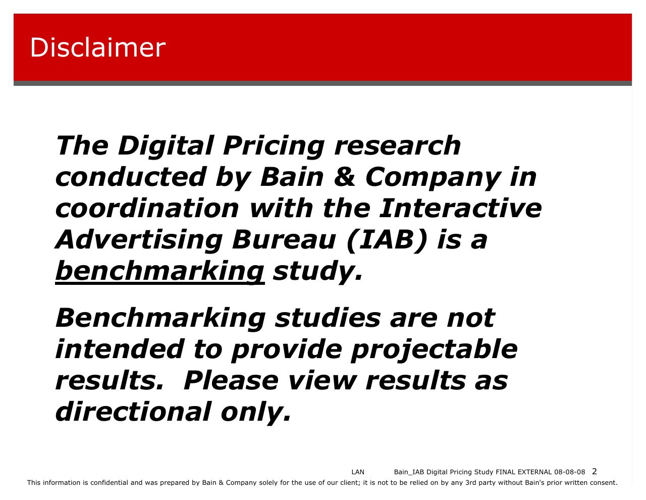 Text slide 2 from Bain_iab Digital Pricing Research