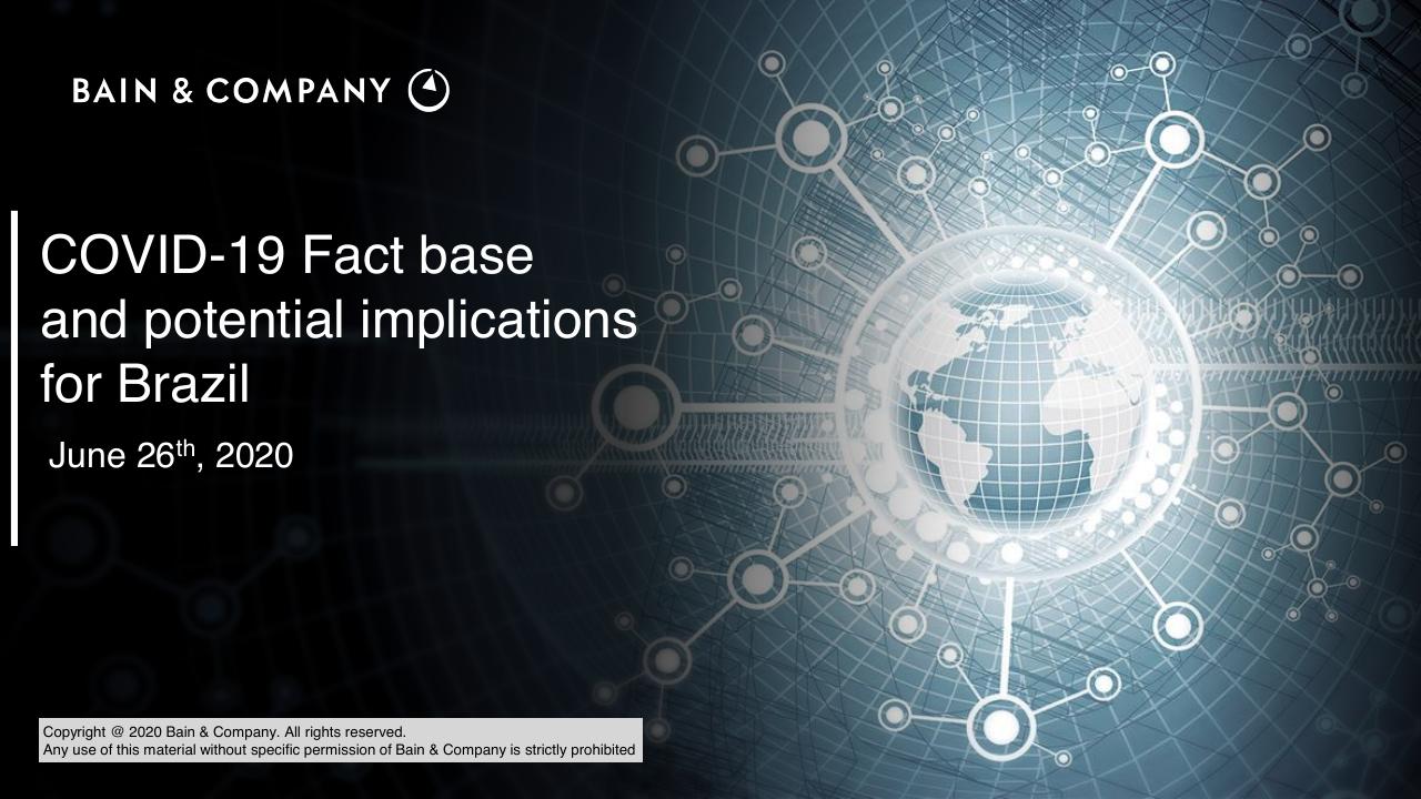 COVID 19 Fact Base And Potential Implications For Brazil consulting deck cover
