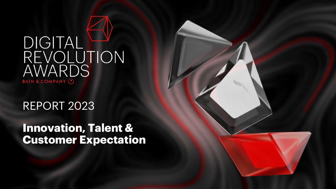 Digital Revolution Awards Bain consulting deck cover