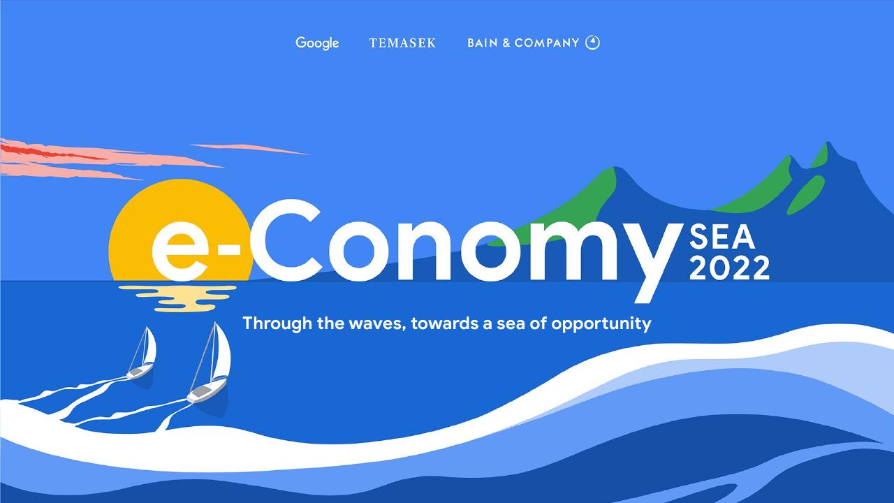 E Conomy Sea 2022 Through The Waves Towards A Sea Of Opportunity Bain consulting deck cover