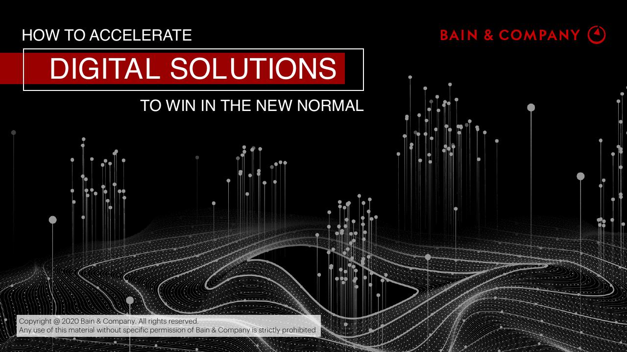 How To Accelerate Digital Solutions To Win In The New Normal consulting deck cover