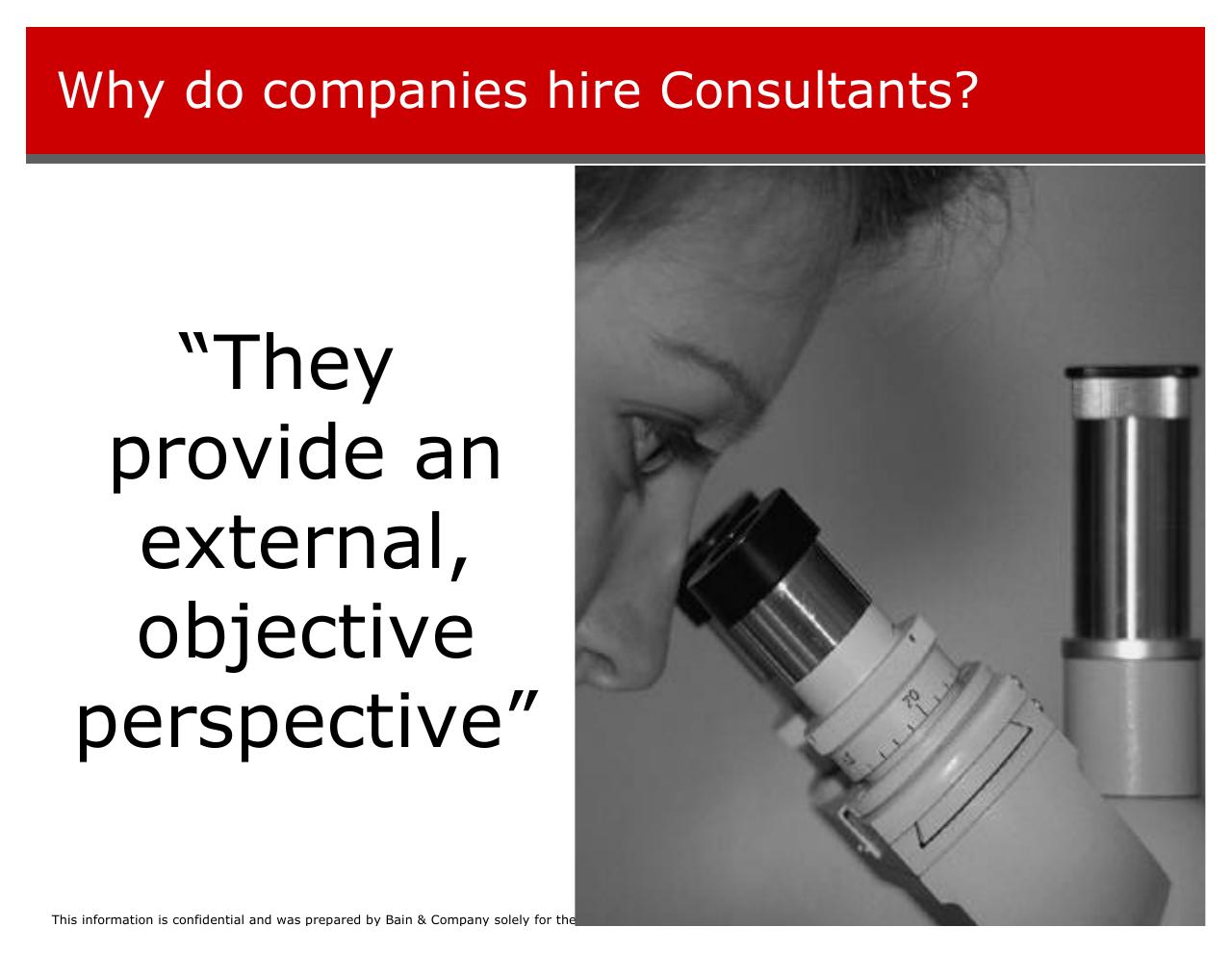 Quote slide 5 from Introducing Bain And The Way We Work
