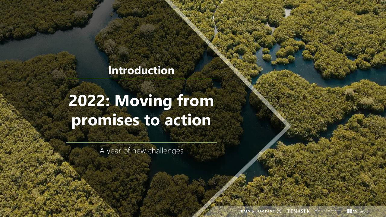 Agenda slide 15 from Southeast Asias Green Economy 2022 Report Bain