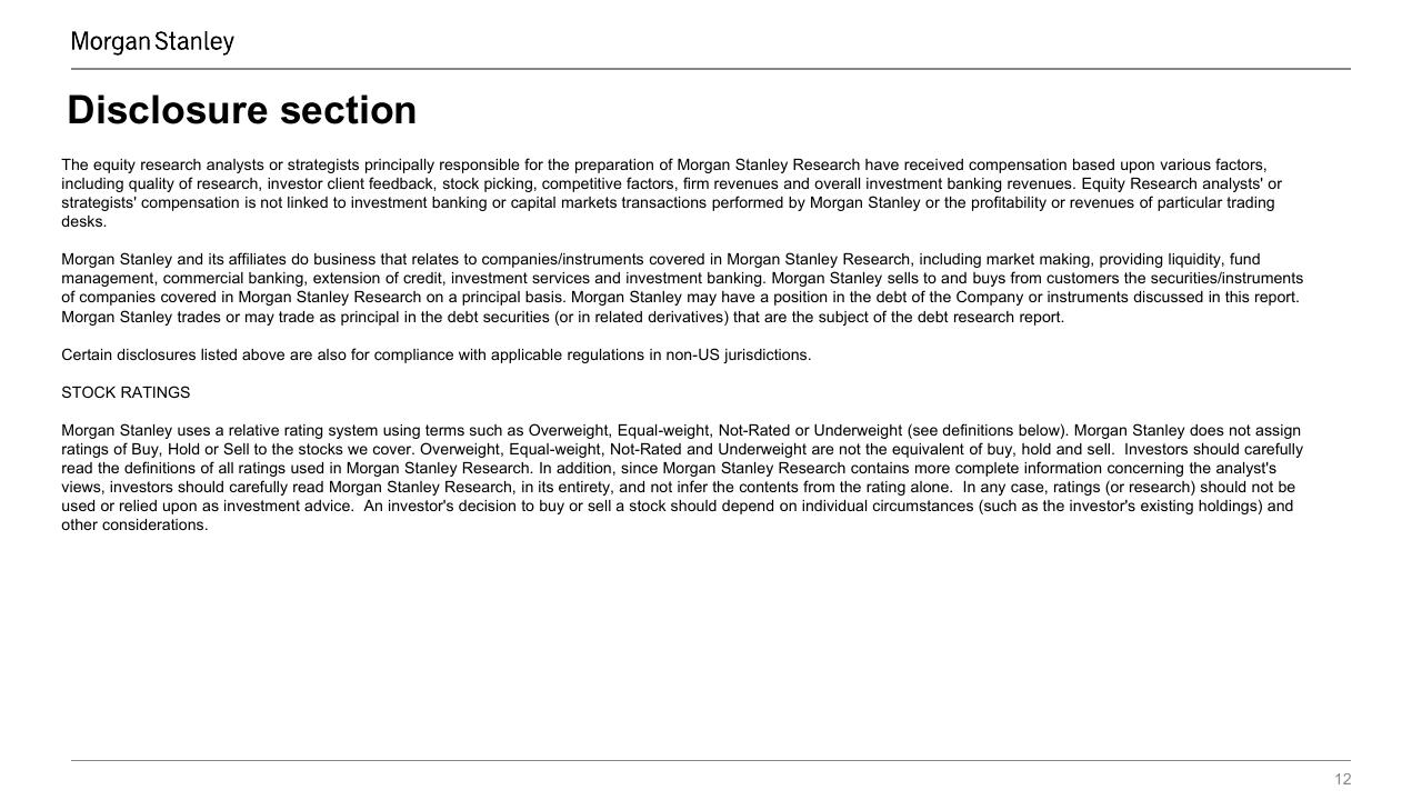 Text slide 12 from 10 Themes For 2023 Q1 Progress Report Morgan Stanley