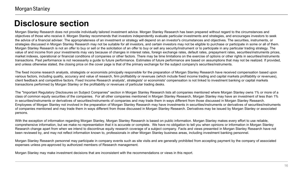 Text slide 16 from 10 Themes For 2023 Q1 Progress Report Morgan Stanley