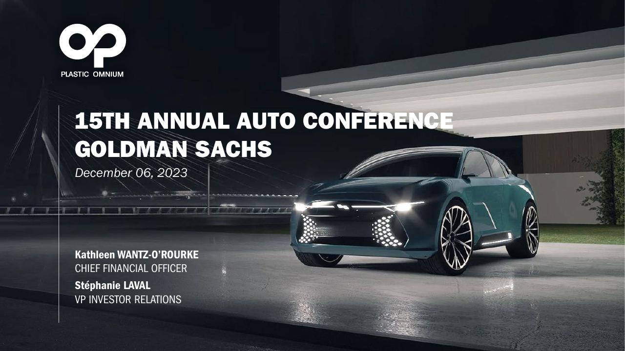 15th Annual Auto Conference Goldman Sachs Goldman Sachs consulting deck cover
