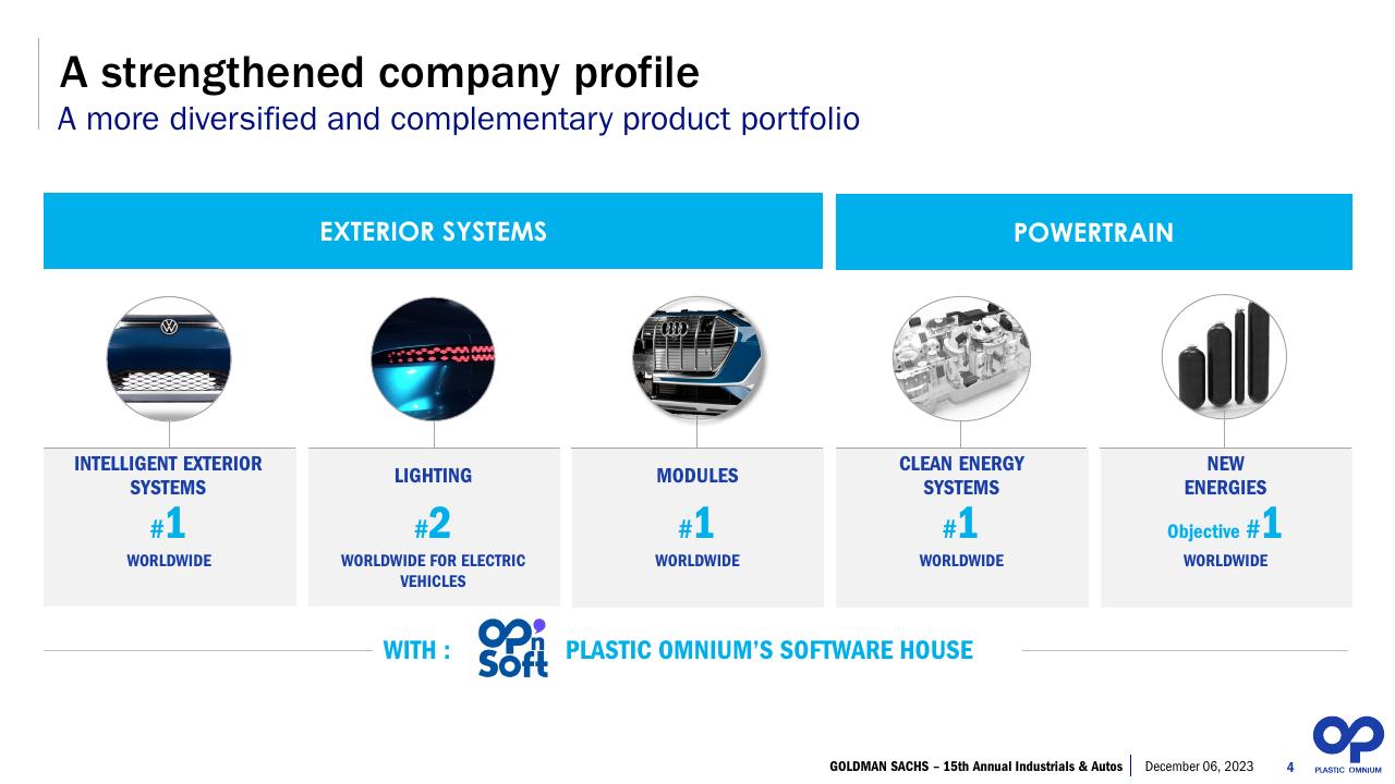 Dashboard slide 4 from 15th Annual Auto Conference Goldman Sachs Goldman Sachs