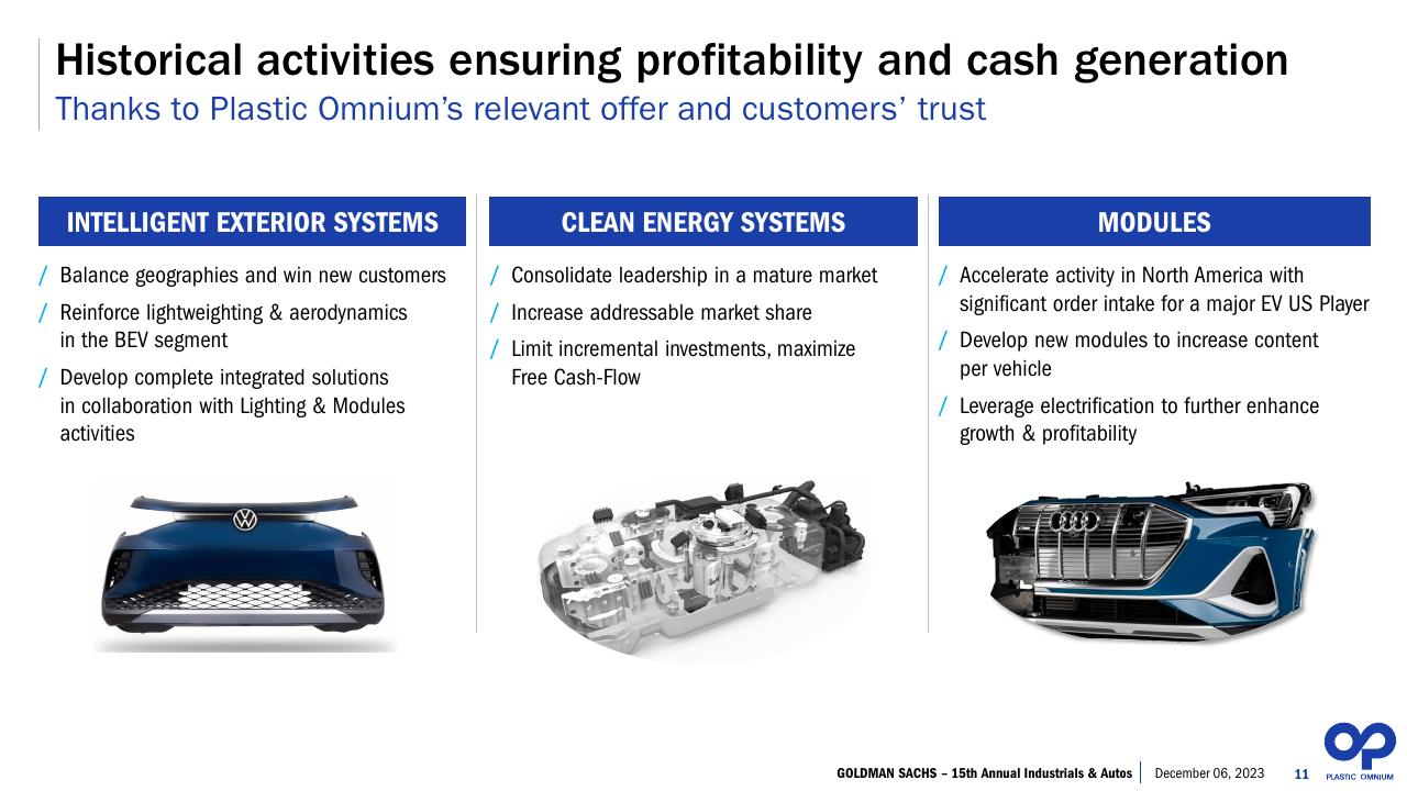 Comparison slide 11 from 15th Annual Auto Conference Goldman Sachs Goldman Sachs
