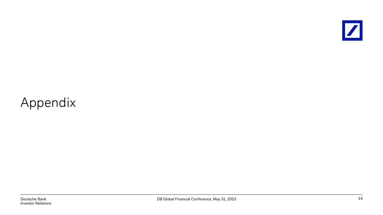 Section Divider slide 15 from Accelerated Execution Of Global Hausbank Strategy To Drive Returns Deutsche