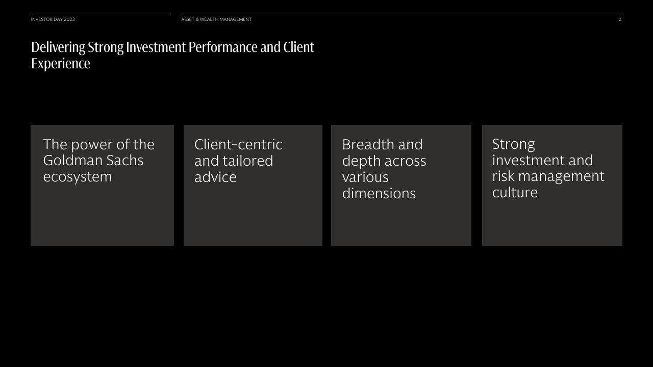 Framework slide 3 from Asset Wealth Management Goldman Sachs