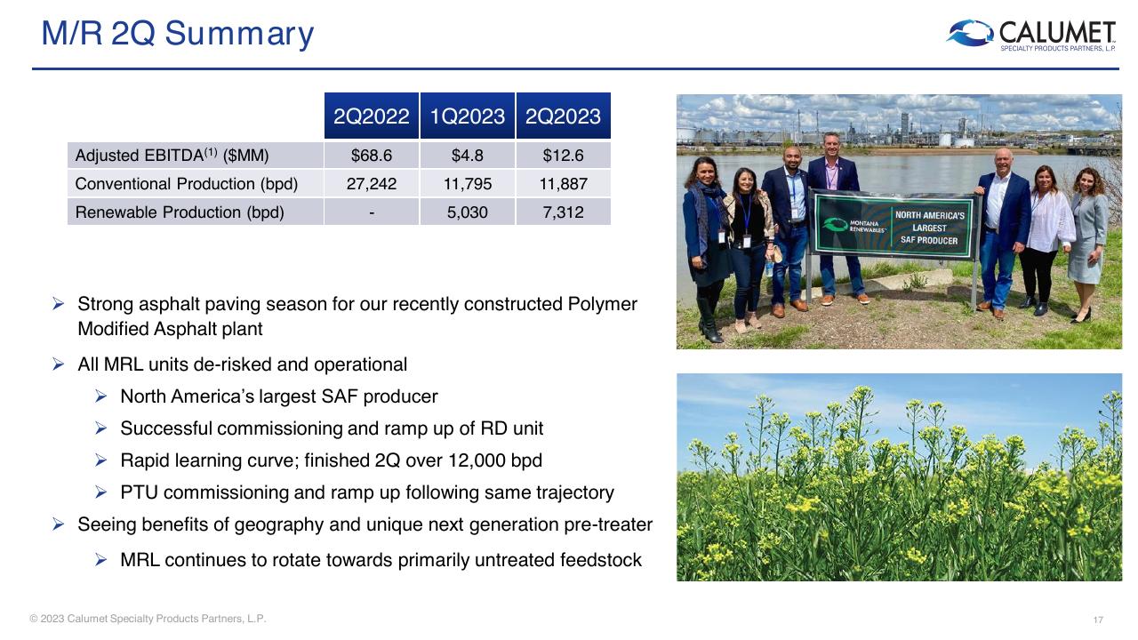 Table slide 17 from Barclays CEO Energy Power Conference 2023 Barclays