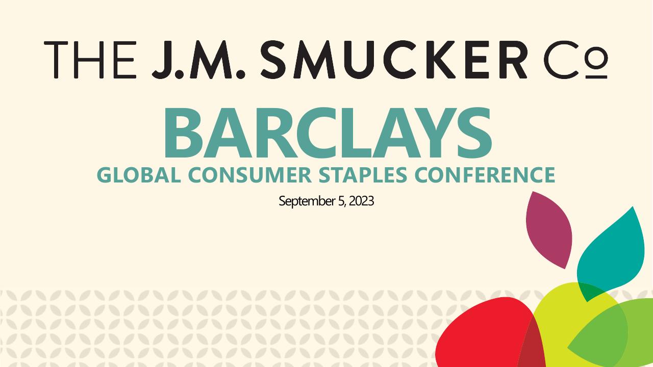Barclays Global Consumer Staples Conference 2023 Barclays consulting deck cover