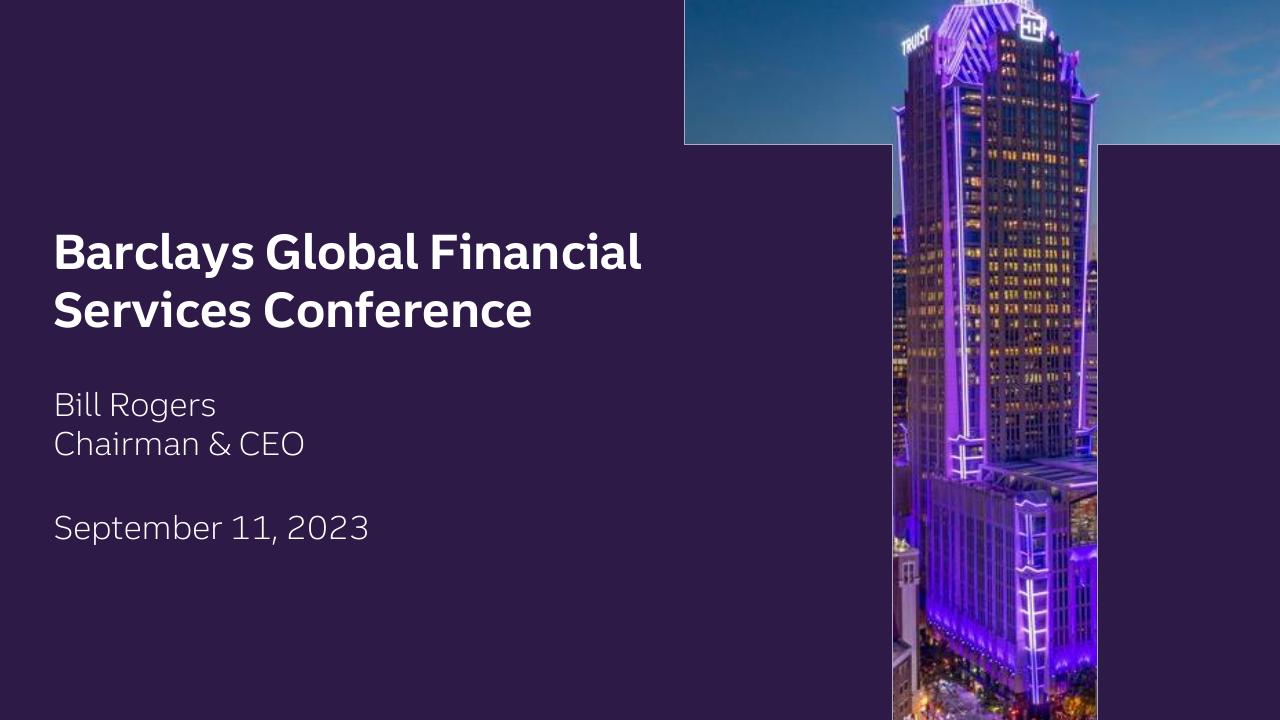Barclays Global Financial Services Conference Barclays consulting deck cover