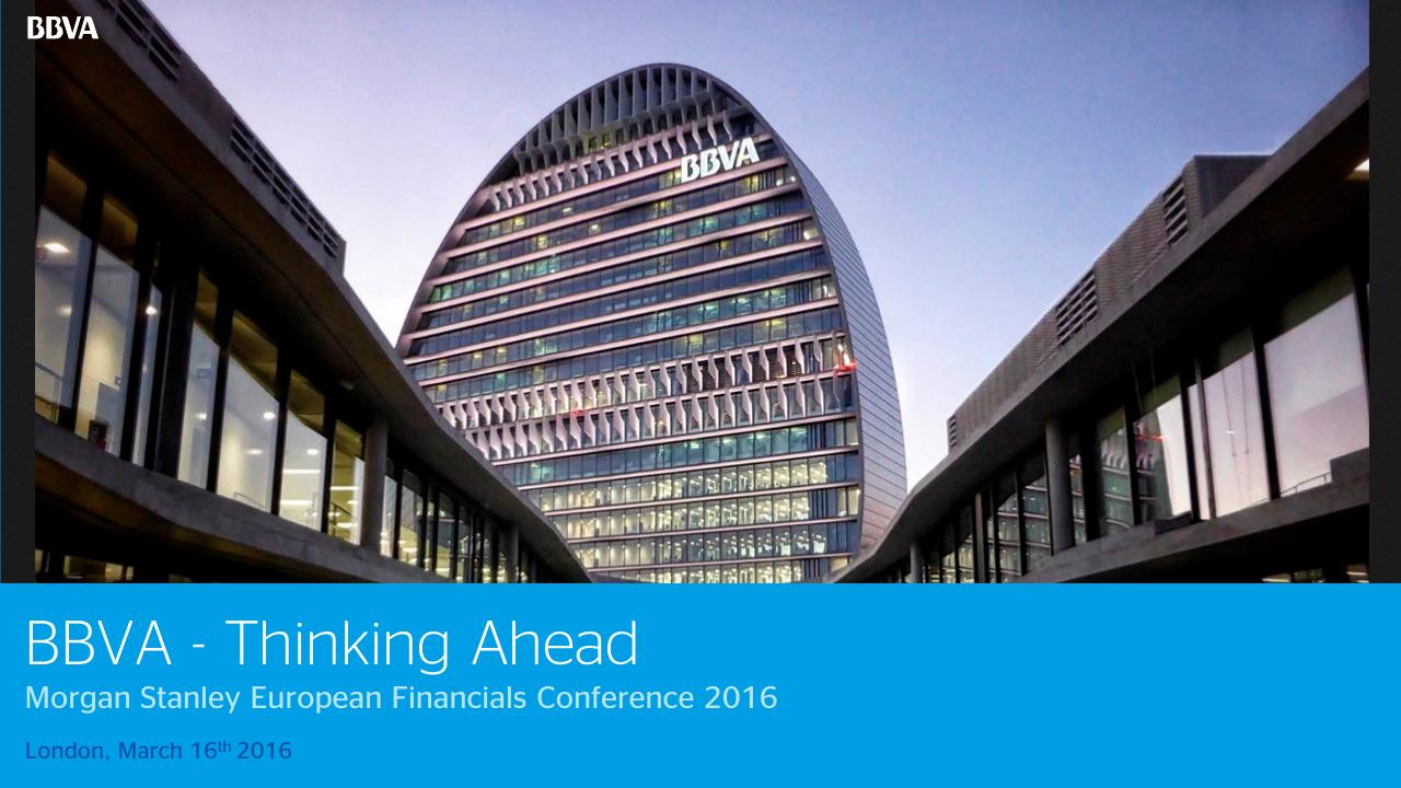 Bbva Thinking Ahead Morgan Stanley European Financials Conference 2016 Morgan Stanley consulting deck cover