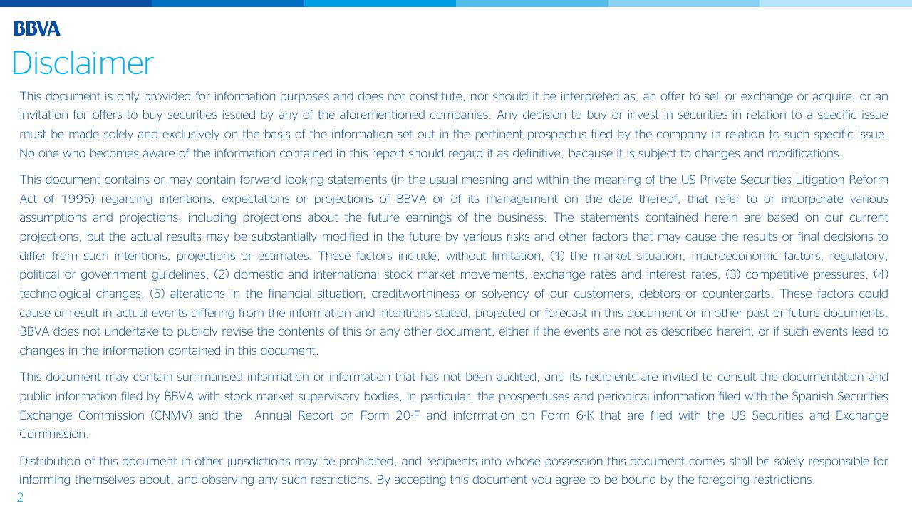 Text slide 2 from Bbva Thinking Ahead Morgan Stanley European Financials Conference 2016 Morgan Stanley