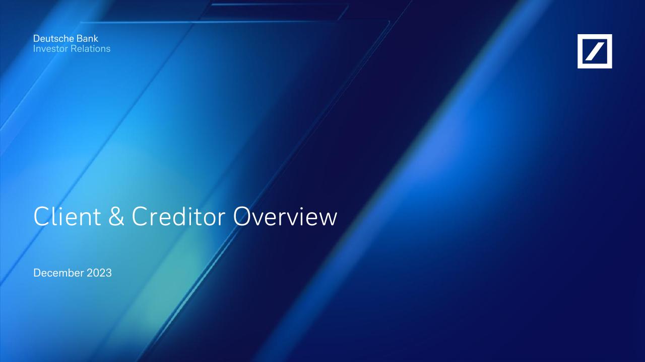Client Creditor Overview May 31 2023 Deutcshe consulting deck cover