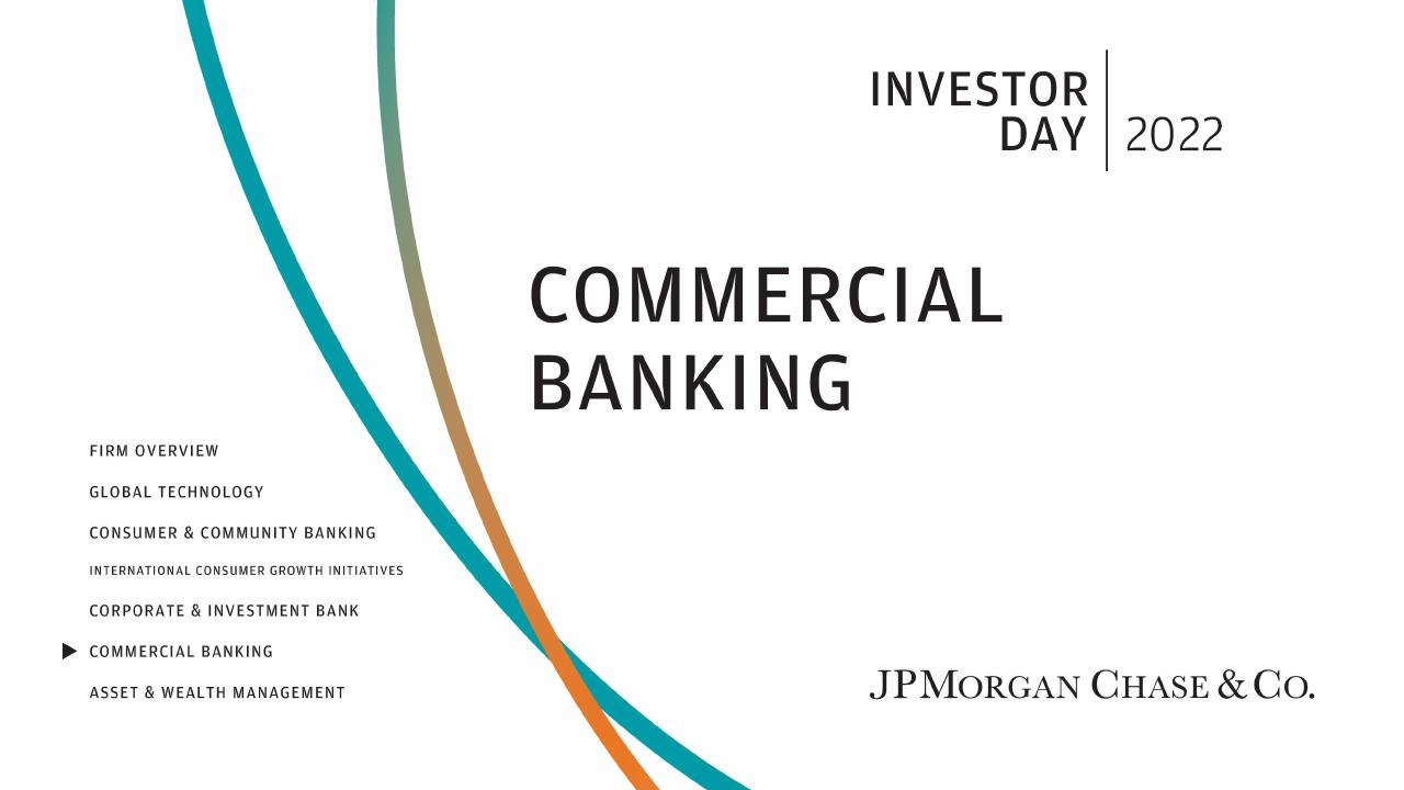 Commercial Banking 2022 JP Morgan consulting deck cover