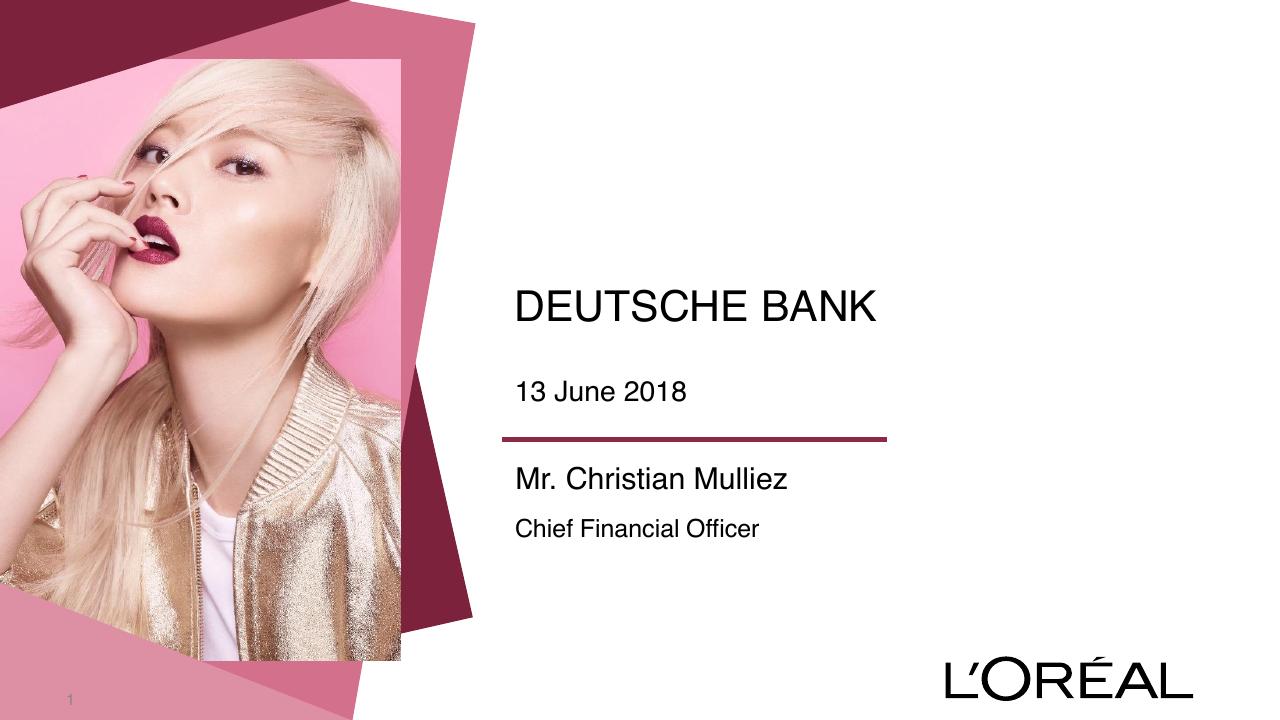 Deutsche Bank 2018 A Very Dynamic 1st Quarter Deutcshe consulting deck cover