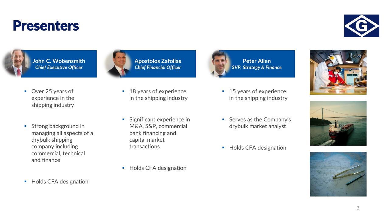 Team slide 3 from Deutsche Banks 2023 Shipping Summit Deutcshe