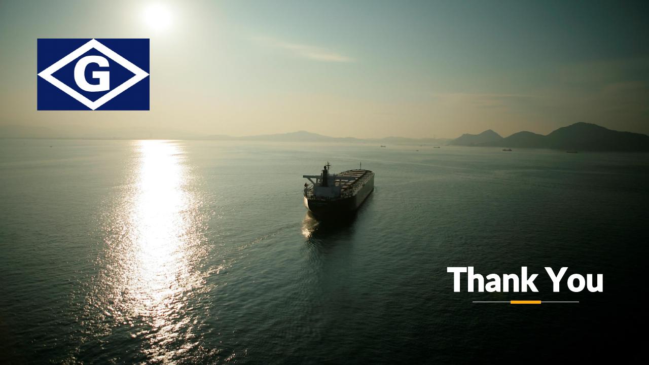 Closing slide 43 from Deutsche Banks 2023 Shipping Summit Deutcshe