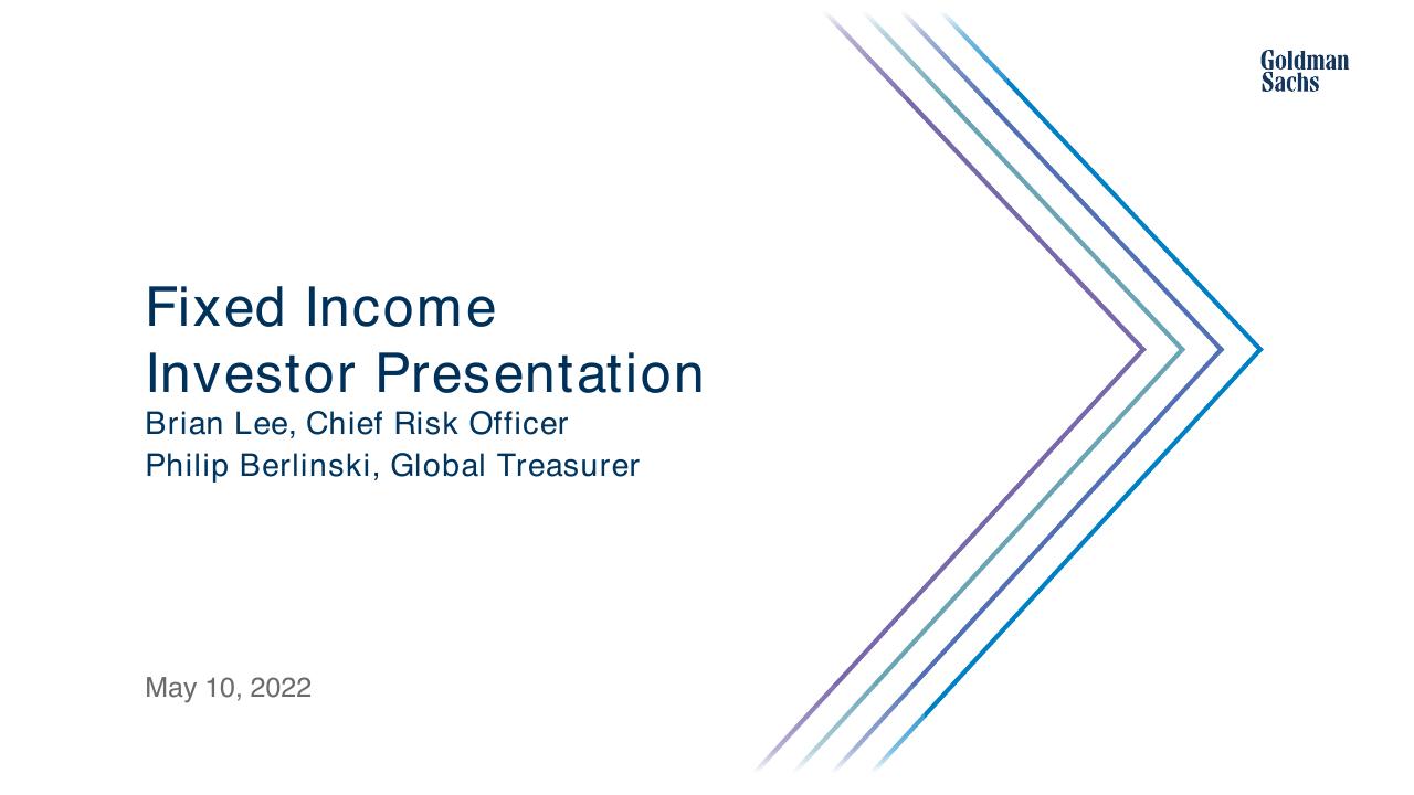 Fixed Income Investor Presentation Goldman Sachs2 consulting deck cover