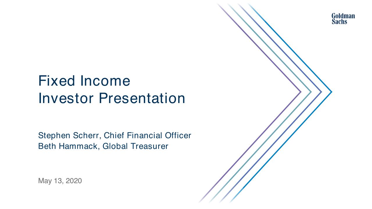 Fixed Income Investor Presentation Goldman Sachs consulting deck cover