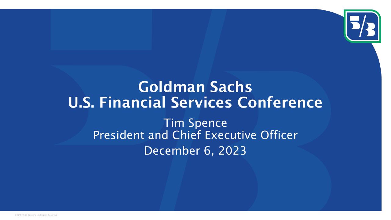 Goldman Sachs US Financial Services Conference 2023 Goldman Sachs consulting deck cover