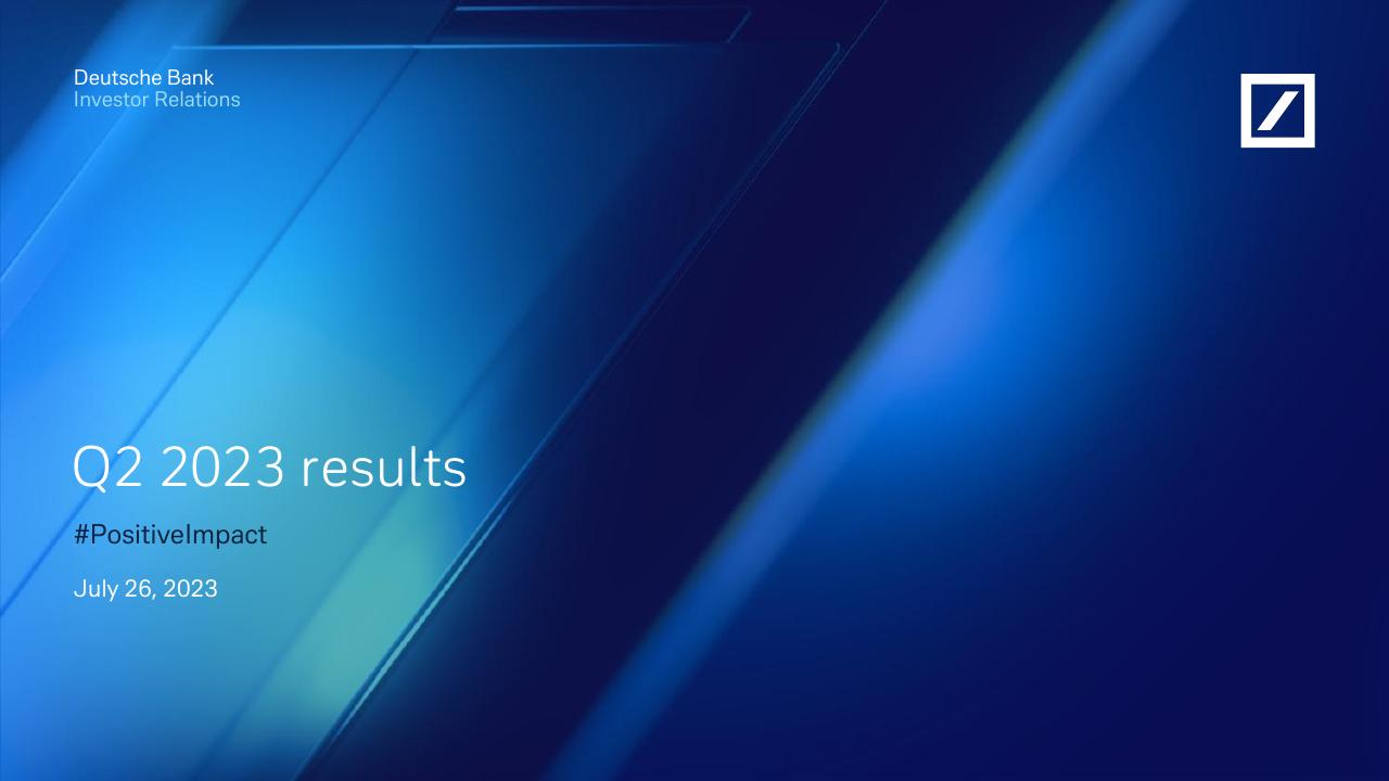 Q2 2023 Results Deutsche consulting deck cover