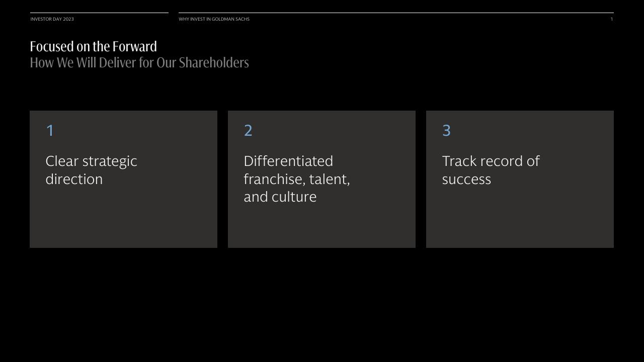 Framework slide 2 from Why Invest In Goldman Sachs Goldman Sachs