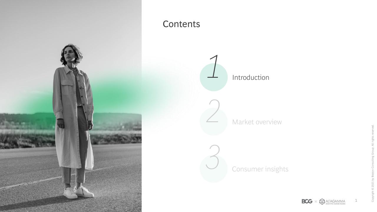 Section Divider slide 2 from 2021 True Luxury Global Consumer Insights