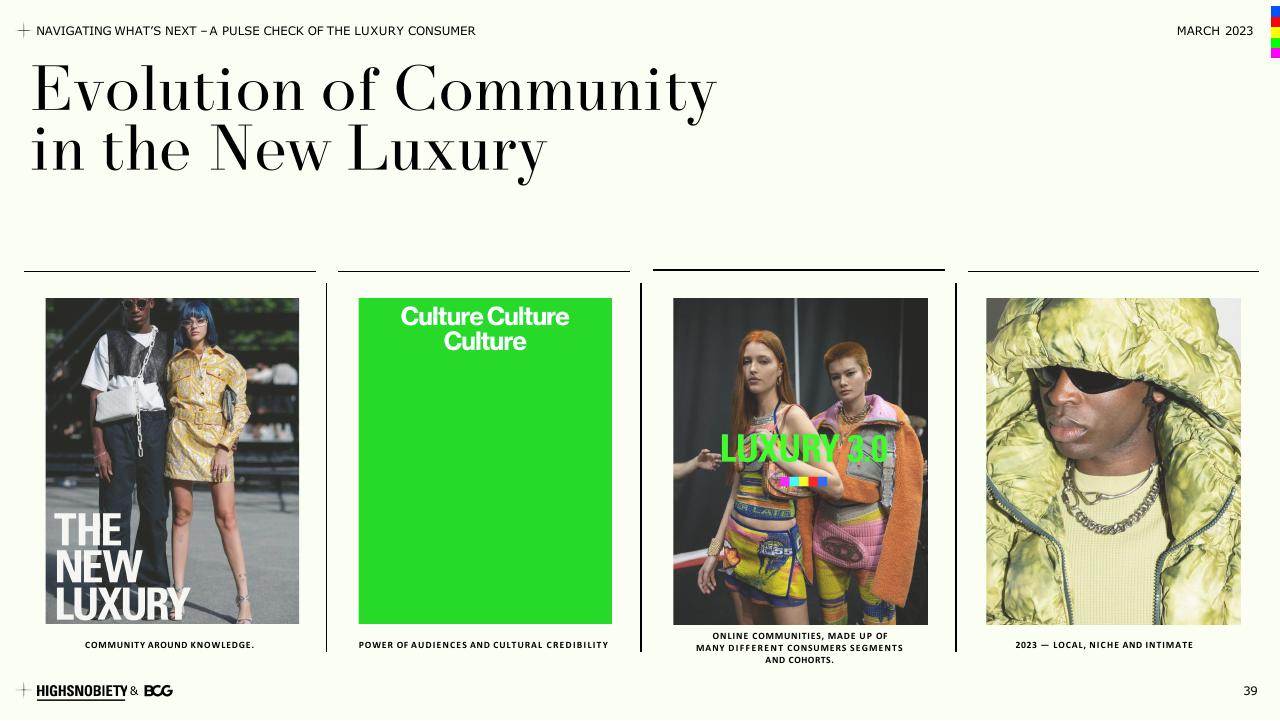 Comparison slide 39 from A Pulse Check Of The Luxury Consumer BCG