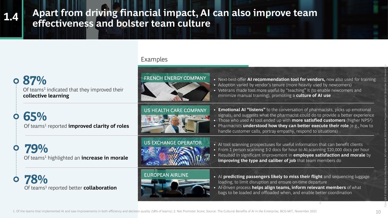 Case Study slide 10 from Artificial Intelligence_ Ready To Ride The Wave_ BCG