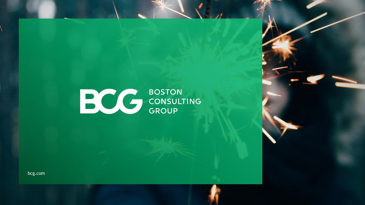 Cover slide 31 from BCG Ipsos Study BCG
