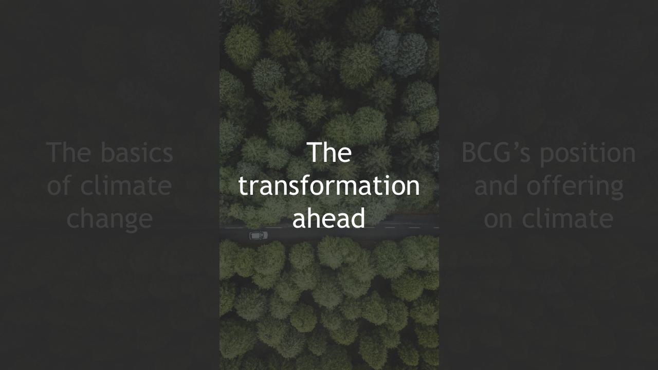 Section Divider slide 8 from Climate Change_ Bcgs Perspectives And Offerings BCG
