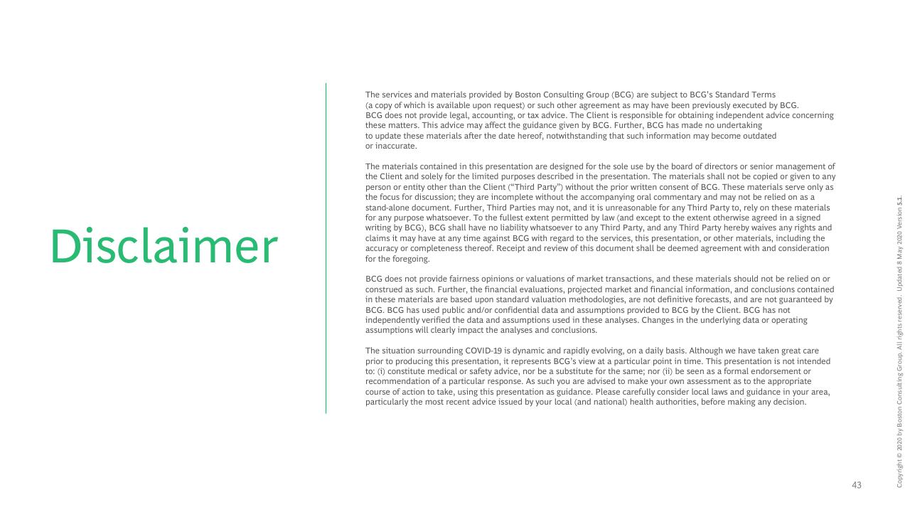 Text slide 44 from COVID 19 BCG Perspectives Publication 5 With A Focus On Revamping Organizations For The New Reality BCG