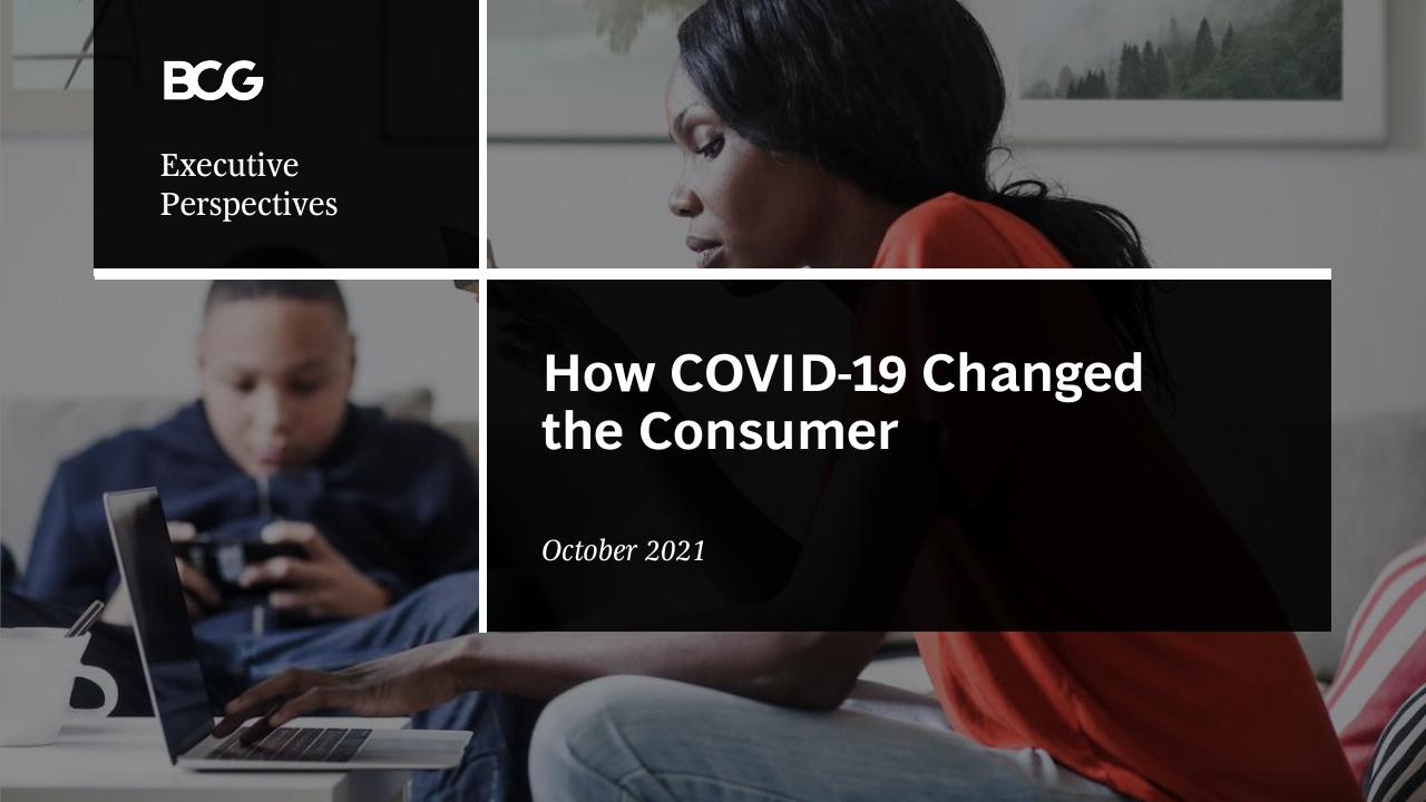 How COVID 19 Changed The Consumer BCG consulting deck cover