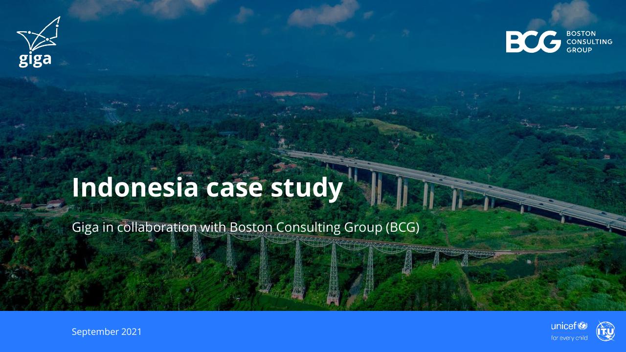 Indonesia Case Study BCG consulting deck cover
