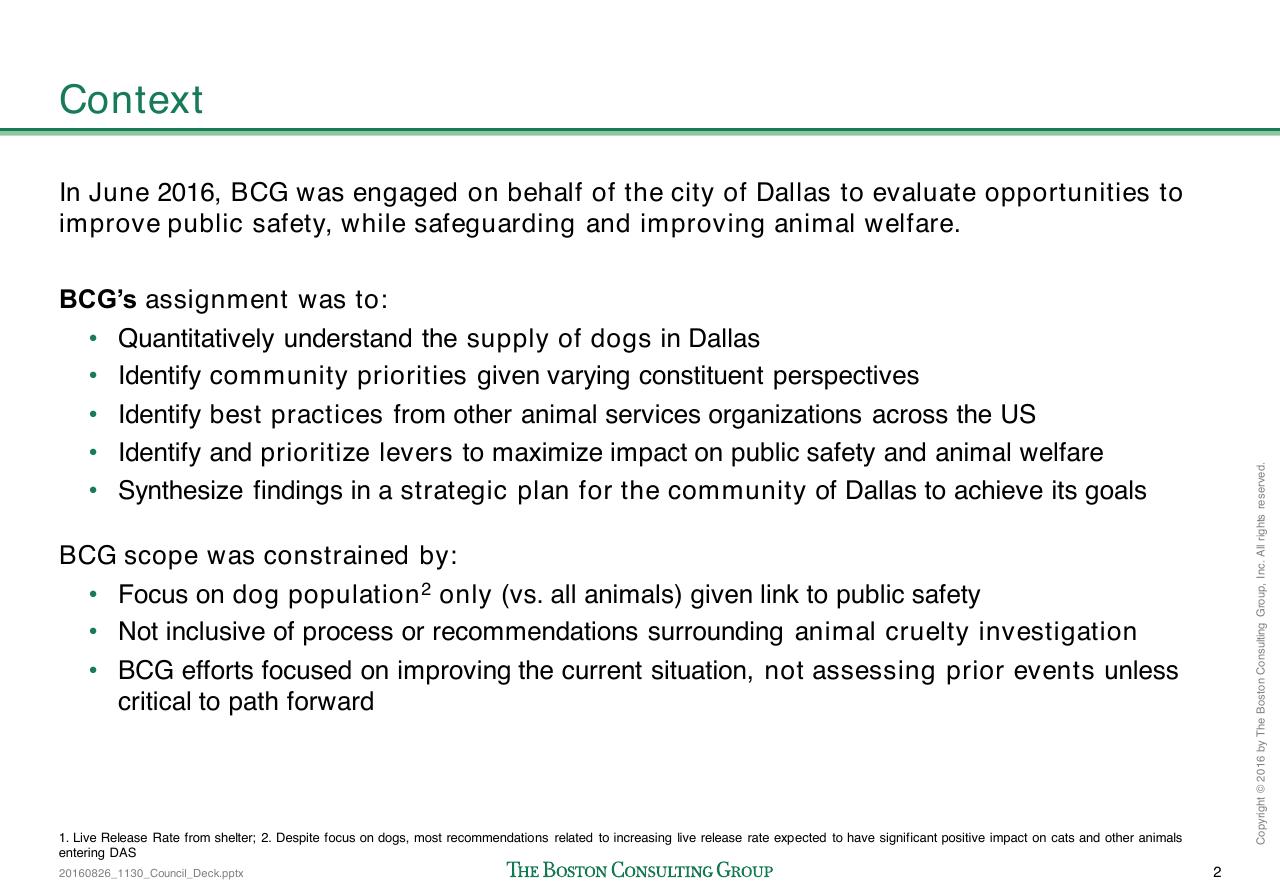 Text slide 4 from Loose Dogs In Dallas